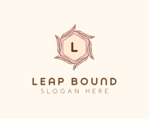 Elegant Leaf Salon Cosmetics logo design