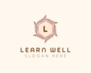 Elegant Leaf Salon Cosmetics logo design