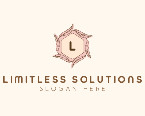 Elegant Leaf Salon Cosmetics logo design