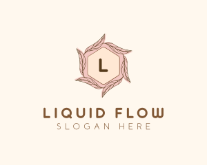 Elegant Leaf Salon Cosmetics logo design