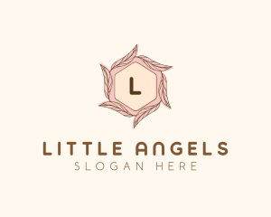 Elegant Leaf Salon Cosmetics logo design