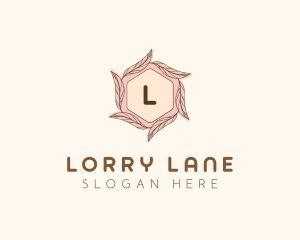 Elegant Leaf Salon Cosmetics logo design