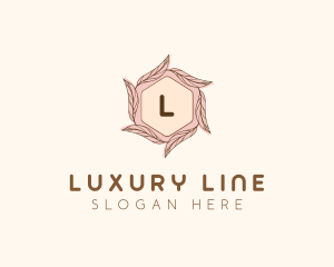 Elegant Leaf Salon Cosmetics logo design