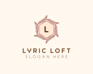 Elegant Leaf Salon Cosmetics logo design