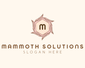 Elegant Leaf Salon Cosmetics logo design