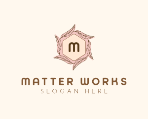 Elegant Leaf Salon Cosmetics logo design