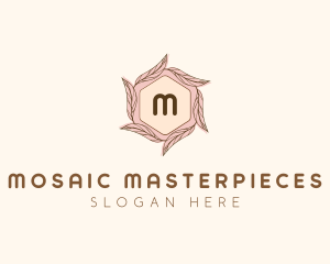 Elegant Leaf Salon Cosmetics logo design