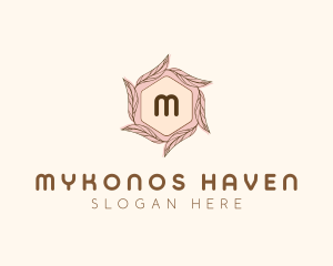 Elegant Leaf Salon Cosmetics logo design