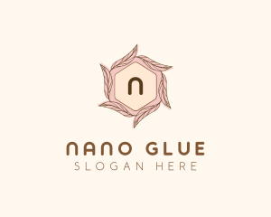 Elegant Leaf Salon Cosmetics logo design