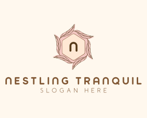 Elegant Leaf Salon Cosmetics logo design