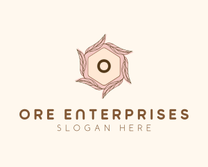 Elegant Leaf Salon Cosmetics logo design