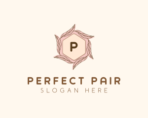 Elegant Leaf Salon Cosmetics logo design