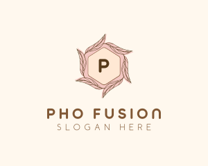 Elegant Leaf Salon Cosmetics logo design