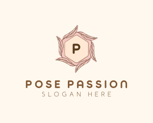 Elegant Leaf Salon Cosmetics logo design