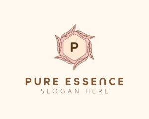 Elegant Leaf Salon Cosmetics logo design