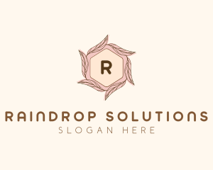 Elegant Leaf Salon Cosmetics logo design