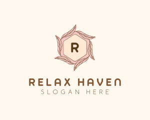 Elegant Leaf Salon Cosmetics logo design