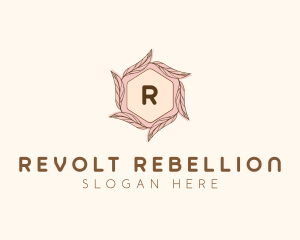 Elegant Leaf Salon Cosmetics logo design