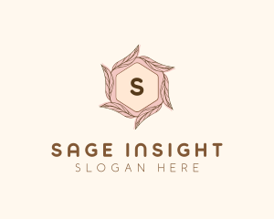 Elegant Leaf Salon Cosmetics logo design