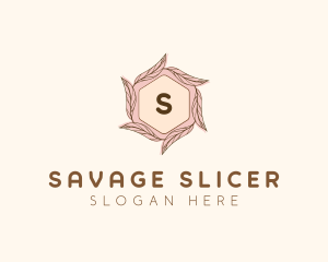 Elegant Leaf Salon Cosmetics logo design