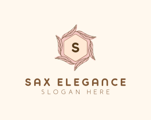 Elegant Leaf Salon Cosmetics logo design