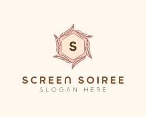 Elegant Leaf Salon Cosmetics logo design