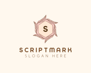 Elegant Leaf Salon Cosmetics logo design