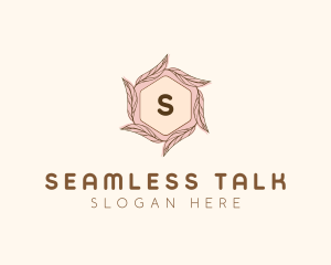 Elegant Leaf Salon Cosmetics logo design