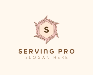 Elegant Leaf Salon Cosmetics logo design