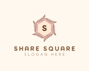 Elegant Leaf Salon Cosmetics logo design