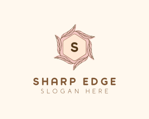 Elegant Leaf Salon Cosmetics logo design