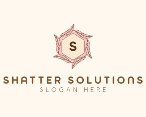 Elegant Leaf Salon Cosmetics logo design