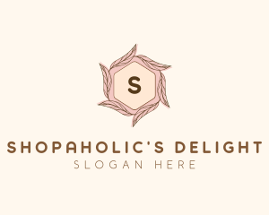 Elegant Leaf Salon Cosmetics logo design