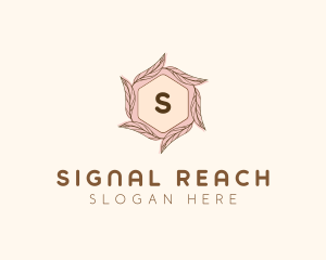 Elegant Leaf Salon Cosmetics logo design