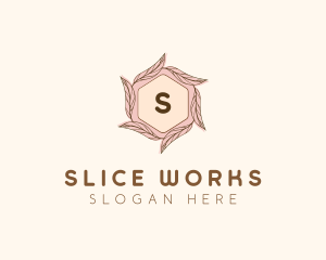 Elegant Leaf Salon Cosmetics logo design