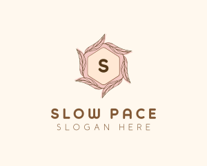 Elegant Leaf Salon Cosmetics logo design