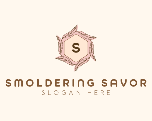 Elegant Leaf Salon Cosmetics logo design