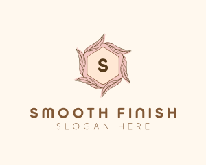 Elegant Leaf Salon Cosmetics logo design