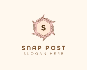 Elegant Leaf Salon Cosmetics logo design