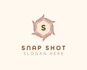 Elegant Leaf Salon Cosmetics logo design