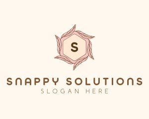 Elegant Leaf Salon Cosmetics logo design