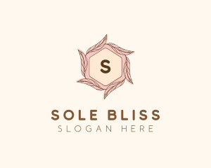 Elegant Leaf Salon Cosmetics logo design