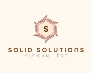 Elegant Leaf Salon Cosmetics logo design