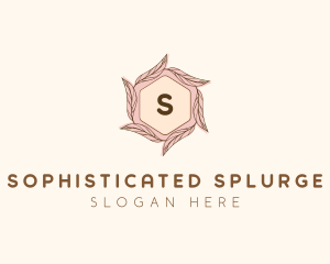 Elegant Leaf Salon Cosmetics logo design