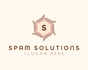 Elegant Leaf Salon Cosmetics logo design