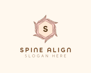 Elegant Leaf Salon Cosmetics logo design