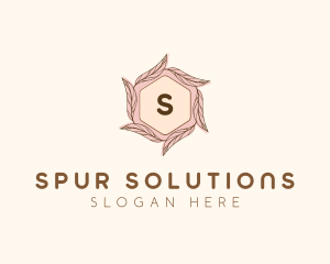 Elegant Leaf Salon Cosmetics logo design