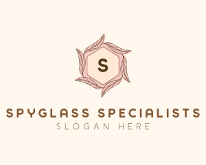 Elegant Leaf Salon Cosmetics logo design