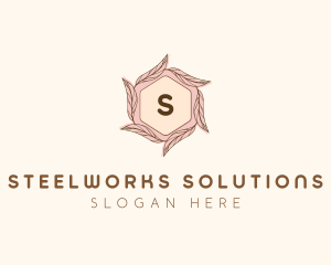 Elegant Leaf Salon Cosmetics logo design