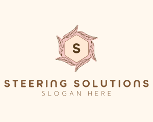 Elegant Leaf Salon Cosmetics logo design